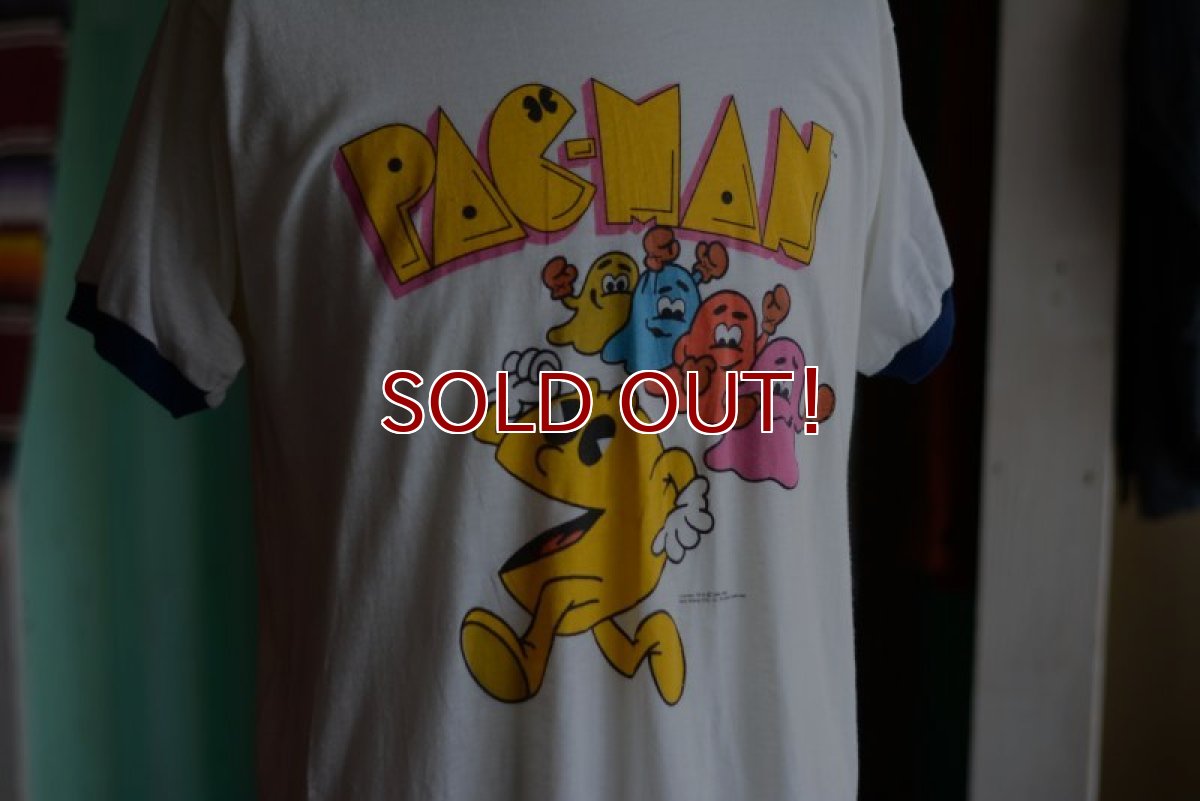 画像5: 80s PACMAN リンガーTシャツ　 表記XL  (5)