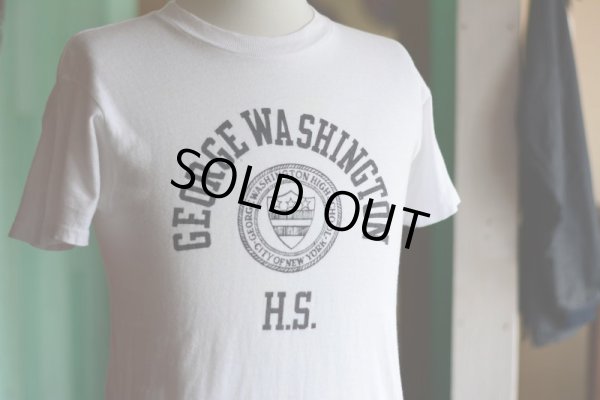 画像4: 1970s カレッジTシャツ  GEORGE WASHINGTON H.S.  実寸S