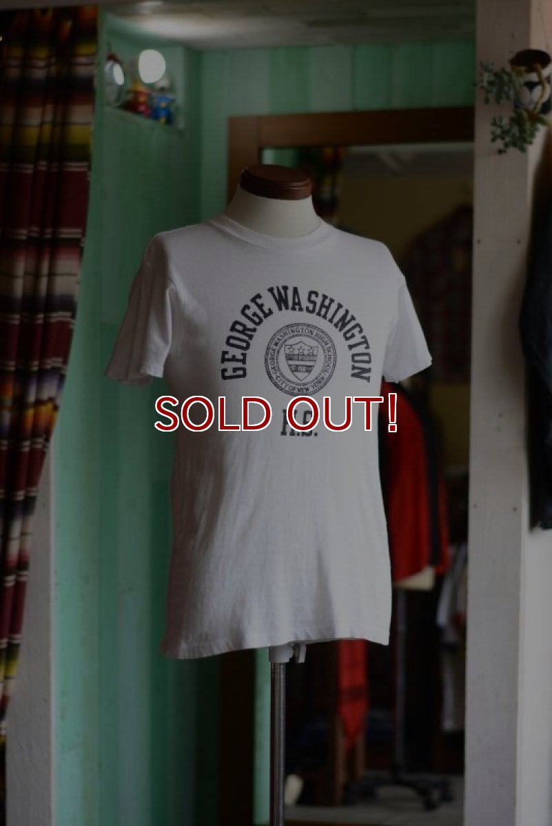 画像2: 1970s カレッジTシャツ　 GEORGE WASHINGTON H.S.　 実寸S  (2)