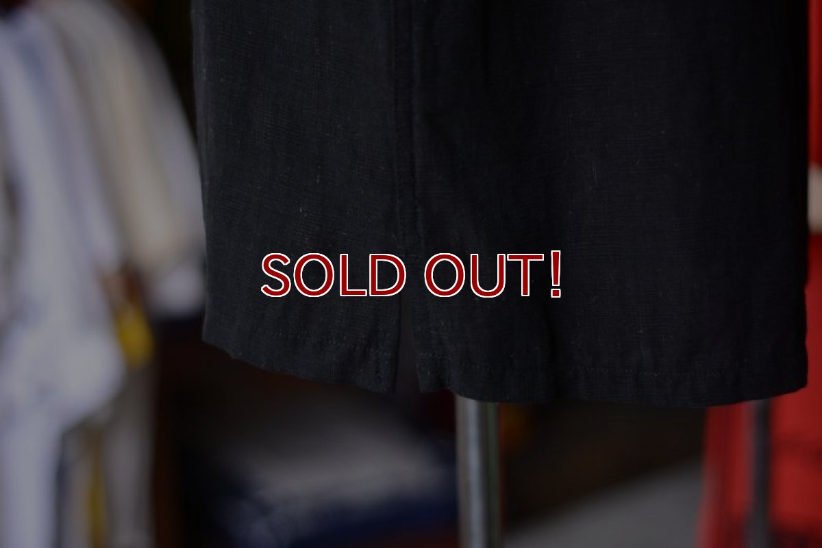 画像7: SILK×LINEN S/S SHIRT　 BLK×PNK　 表記M　 [HamburgCafe ORIGINAL RE-MAKE]  (7)