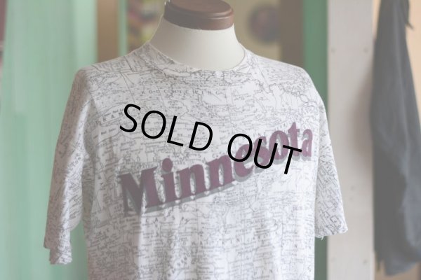 画像4: 1990s MINNESOTA マップTシャツ  表記L