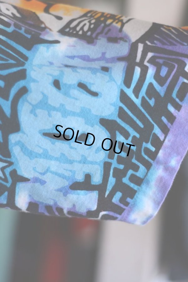 画像10: 1990s LIQUID BLUE SUN & MOON 総柄Tシャツ  表記XL