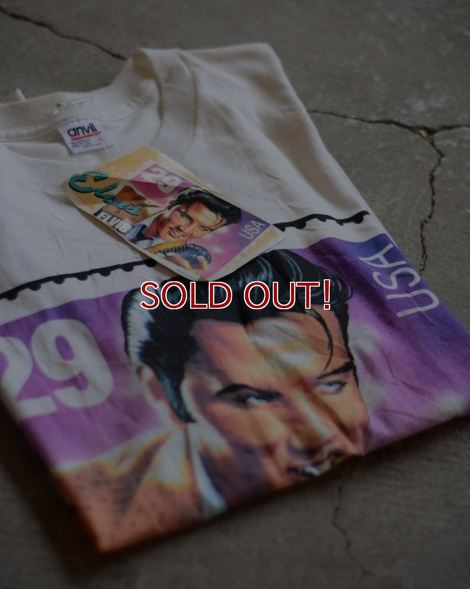 画像1: 1990s ELVIS 29￠Stamp Tシャツ　 DEAD STOCK　 表記L  (1)