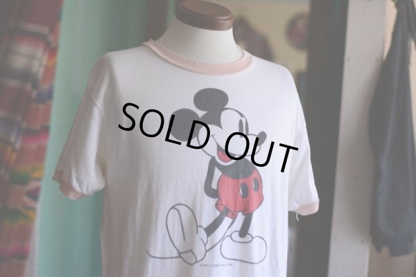 画像4: 1970s-80s MICKEY MOUSE リンガーTシャツ  実寸L〜
