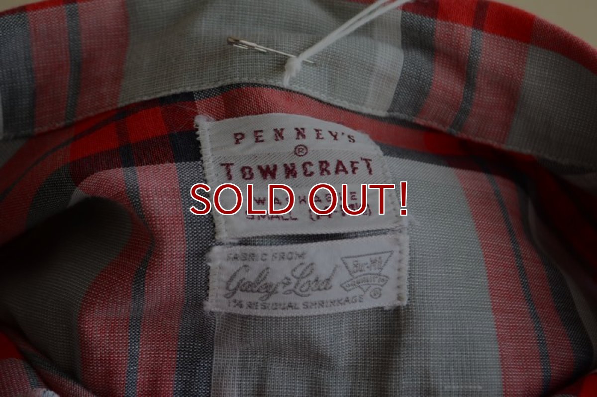 画像5: 1950s PENNEY'S TOWNCRAFT オープンカラーシャツ　 COTTON　 表記S  (5)