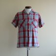 画像1: 1950s PENNEY'S TOWNCRAFT オープンカラーシャツ　<br>COTTON　<br>表記S<br> (1)