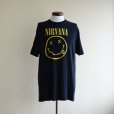 画像1: NIRVANA スマイルTシャツ　<br>実寸L<br> (1)