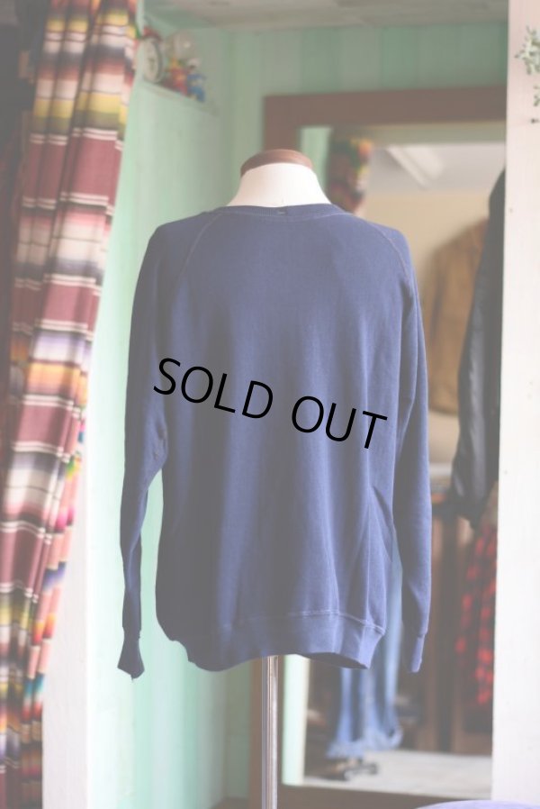 画像3: 1980s UTICA COLLEGE カレッジスウェット  フロッキープリント  実寸L