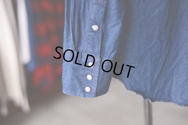 画像7: 1990s Wrangler デニムウエスタンシャツ  表記M