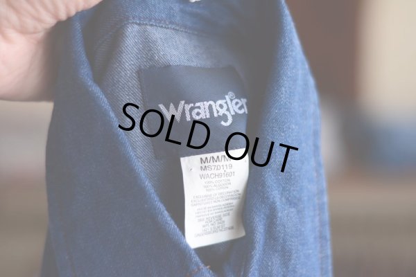 画像4: 1990s Wrangler デニムウエスタンシャツ  表記M