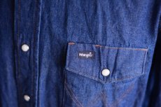 画像6: 1990s Wrangler デニムウエスタンシャツ　 表記M  (6)