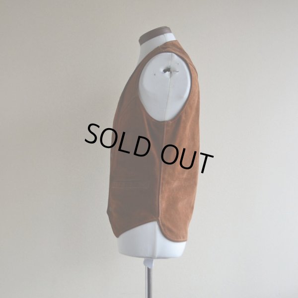 画像4: 1970s BERMAN BUKSKIN スウェードレザーベスト  表記38