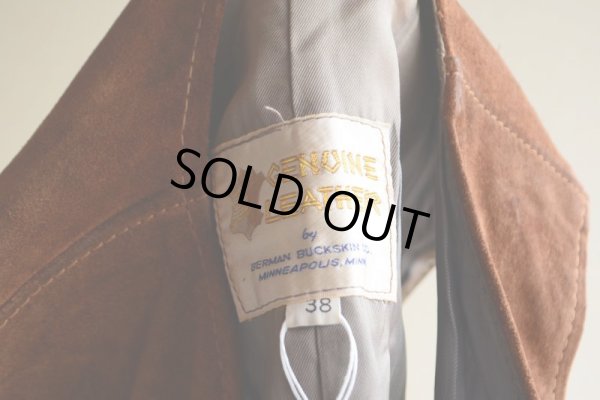 画像5: 1970s BERMAN BUKSKIN スウェードレザーベスト  表記38