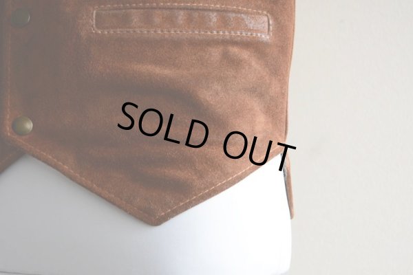 画像8: 1970s BERMAN BUKSKIN スウェードレザーベスト  表記38