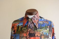 画像6: 1970s TRAFALGAR ピクチャーシャツ　 表記S  (6)