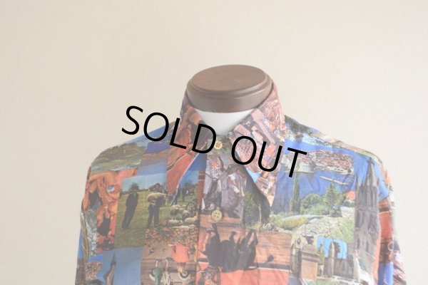 画像6: 1970s TRAFALGAR ピクチャーシャツ  表記S