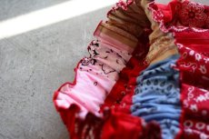 画像13: VINTAGE Bandana Skirt /RED　 [HamburgCafe ORIGINAL RE-MAKE]  (13)