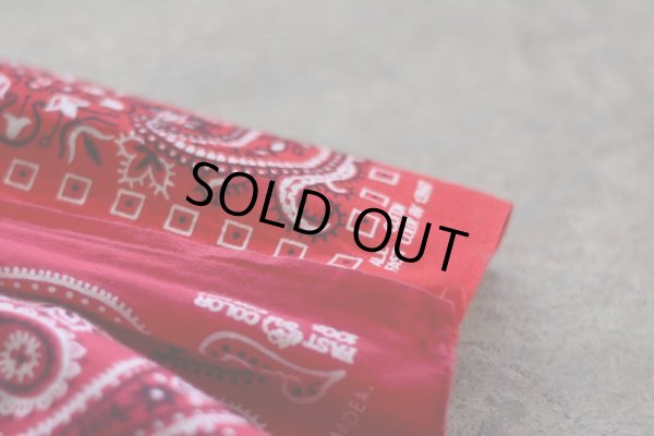 画像9: VINTAGE Bandana Skirt /RED　 [HamburgCafe ORIGINAL RE-MAKE] 