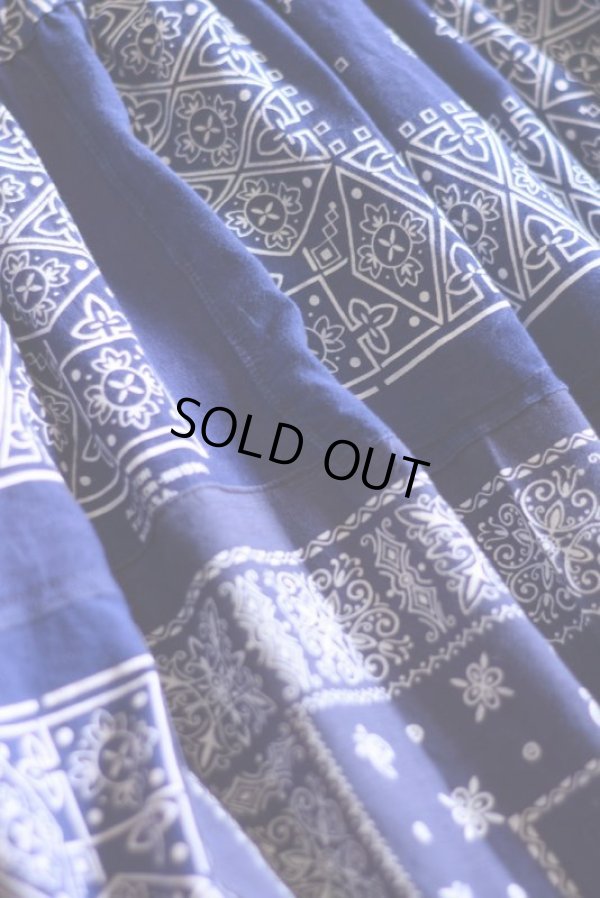 画像9: VINTAGE Bandana Skirt /NVY　 [HamburgCafe ORIGINAL RE-MAKE] 