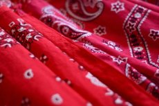 画像8: VINTAGE Bandana Skirt /RED　 [HamburgCafe ORIGINAL RE-MAKE]  (8)