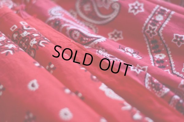 画像8: VINTAGE Bandana Skirt /RED　 [HamburgCafe ORIGINAL RE-MAKE] 