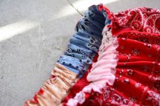 画像7: VINTAGE Bandana Skirt /RED　 [HamburgCafe ORIGINAL RE-MAKE]  (7)