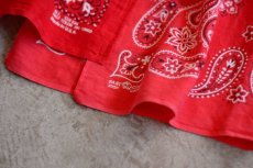 画像9: VINTAGE Bandana Skirt /RED　 [HamburgCafe ORIGINAL RE-MAKE]  (9)