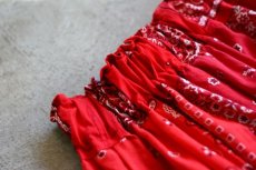 画像12: VINTAGE Bandana Skirt /RED　 [HamburgCafe ORIGINAL RE-MAKE]  (12)