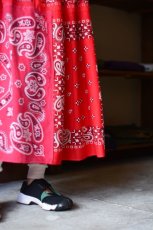 画像3: VINTAGE Bandana Skirt /RED　 [HamburgCafe ORIGINAL RE-MAKE]  (3)