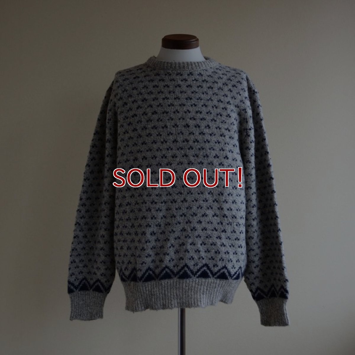 画像1: 1980s ROYAL NORTH MILLS OUTFITTERS バーズアイセーター　 表記XL  (1)