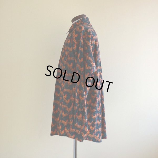 画像4: ニワトリ柄コットンシャツ  実寸L