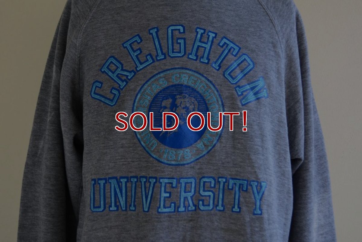 画像6: 1980s フロッキーカレッジスウェット　 CREIGHTON UNIVERSITY　 実寸L  (6)