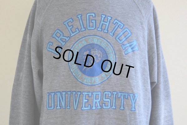 画像6: 1980s フロッキーカレッジスウェット  CREIGHTON UNIVERSITY  実寸L