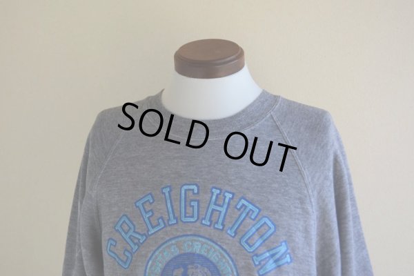 画像5: 1980s フロッキーカレッジスウェット  CREIGHTON UNIVERSITY  実寸L