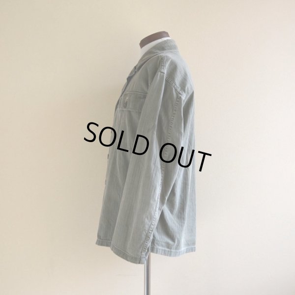 画像4: 1940-50s US.ARMY M-47 HBTユーティリティシャツ　 実寸M 