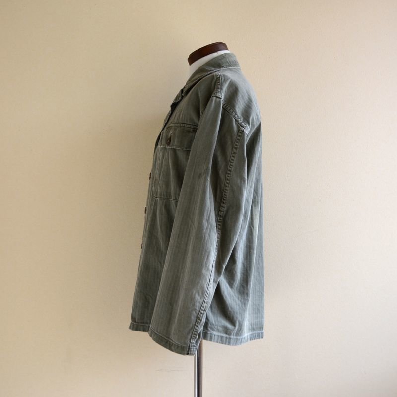 1940-50s US.ARMY M-47 HBTユーティリティシャツ 実寸M - 古着屋