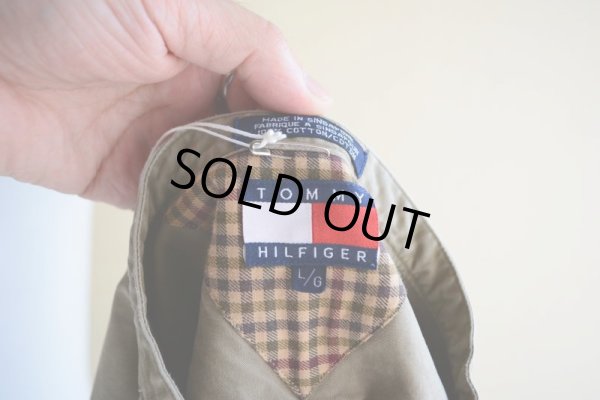 画像5: 1990s TOMMY HILFIGER ノーカラーシャツ  表記L