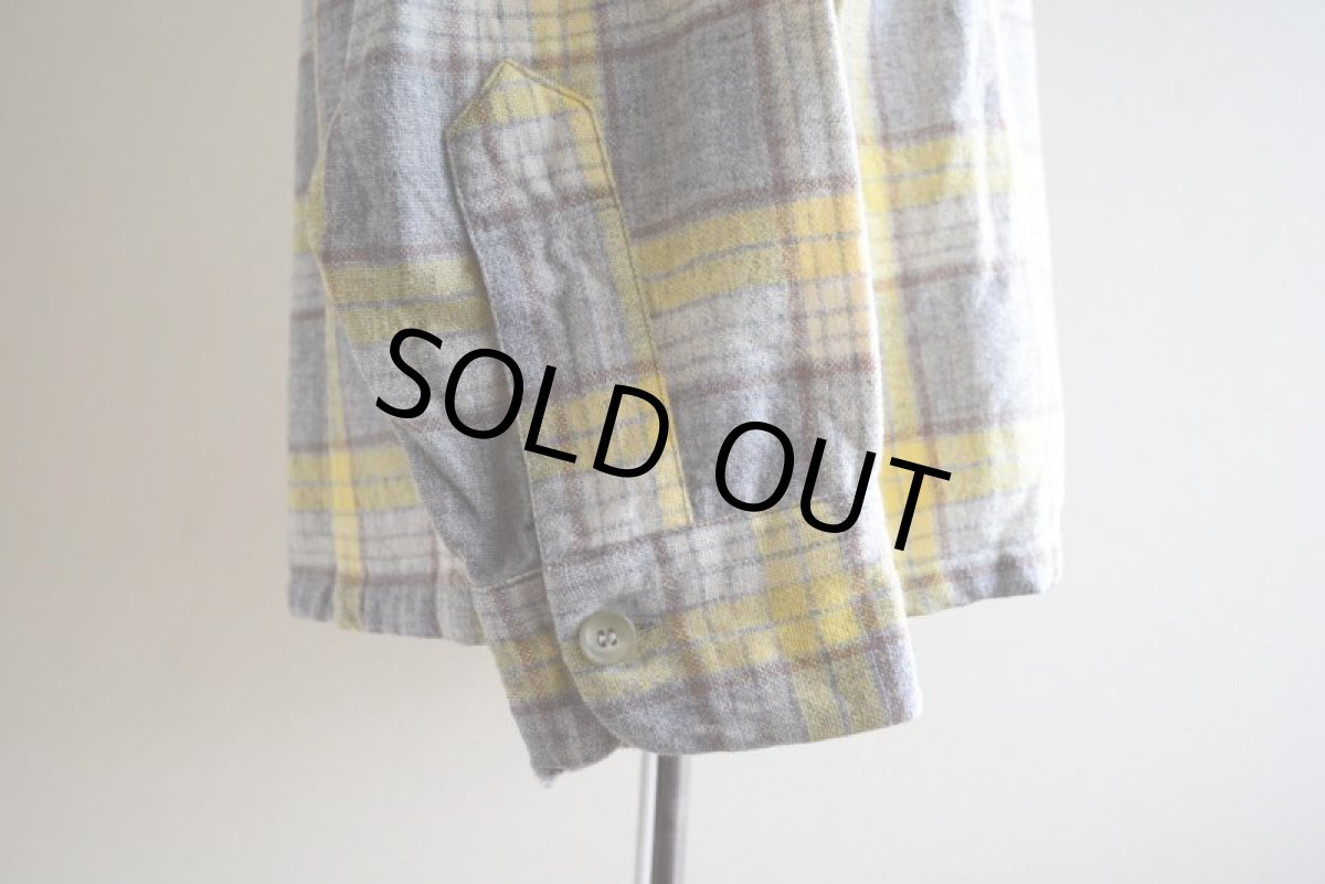 画像11: 1950s PENDLETON ウールシャツ　 YEL×GRY　 表記M  (11)
