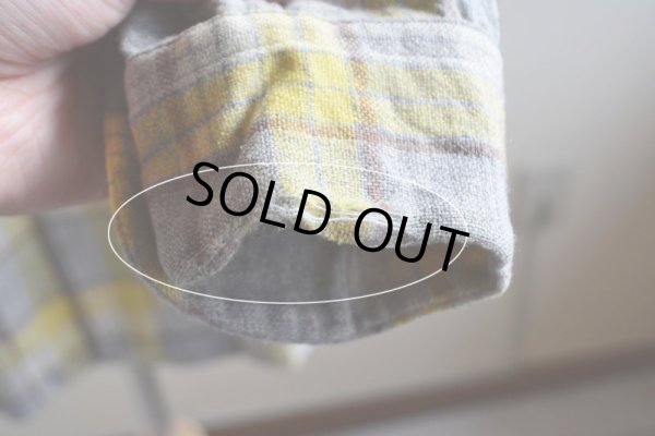 画像15: 1950s PENDLETON ウールシャツ　 YEL×GRY　 表記M 