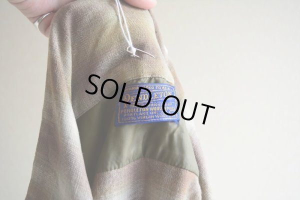 画像5: 1950s PENDLETON ウールシャツ　 オンブレーチェック　 表記M 