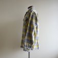 画像4: 1950s PENDLETON ウールシャツ　 YEL×GRY　 表記M 