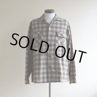 1950s PENDLETON ウールシャツ　 オンブレーチェック　 表記M 