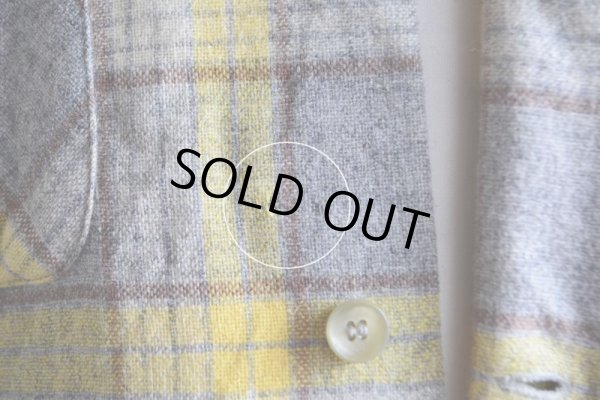 画像13: 1950s PENDLETON ウールシャツ　 YEL×GRY　 表記M 