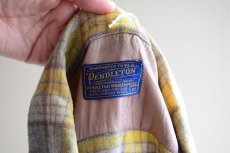 画像5: 1950s PENDLETON ウールシャツ　 YEL×GRY　 表記M  (5)