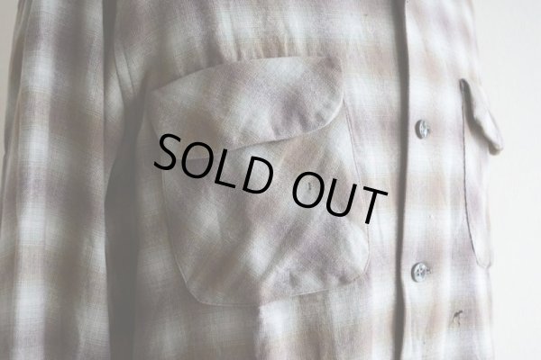 画像8: 1950s PENDLETON ウールシャツ　 オンブレーチェック　 表記M 