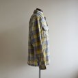 画像2: 1950s PENDLETON ウールシャツ　<br>YEL×GRY　<br>表記M<br> (2)