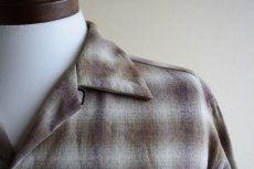 画像7: 1950s PENDLETON ウールシャツ　 オンブレーチェック　 表記M  (7)