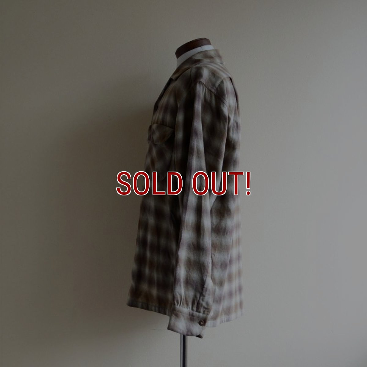 画像4: 1950s PENDLETON ウールシャツ　 オンブレーチェック　 表記M  (4)