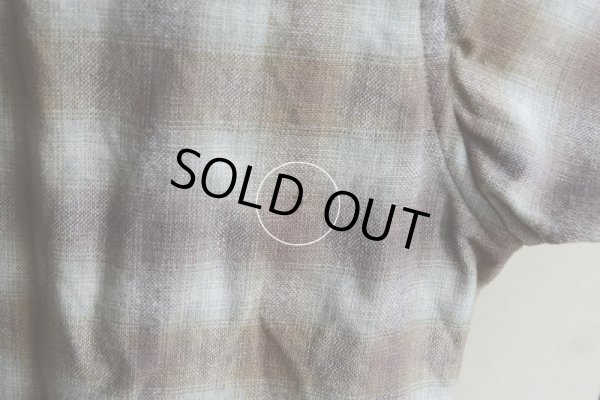 画像18: 1950s PENDLETON ウールシャツ　 オンブレーチェック　 表記M 