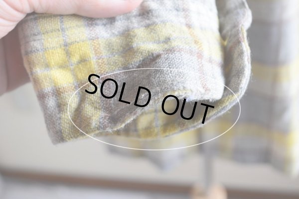画像14: 1950s PENDLETON ウールシャツ　 YEL×GRY　 表記M 